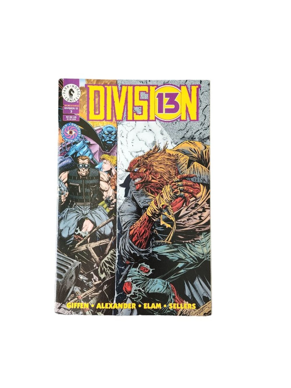 Dark Horse Division 13 #3 1994 Comic Book Collector Bagged Boarded